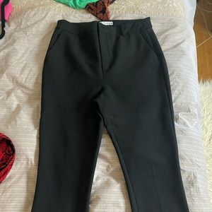Black high waisted trousers